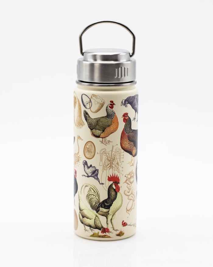 Poultry Science: Chickens 18 oz Steel Bottle Cognitive Surplus