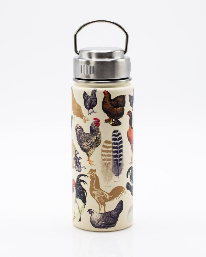 Poultry Science: Chickens 18 oz Steel Bottle Cognitive Surplus