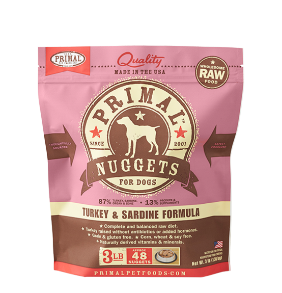 Primal Pet Foods Canine Raw Frozen Nuggets