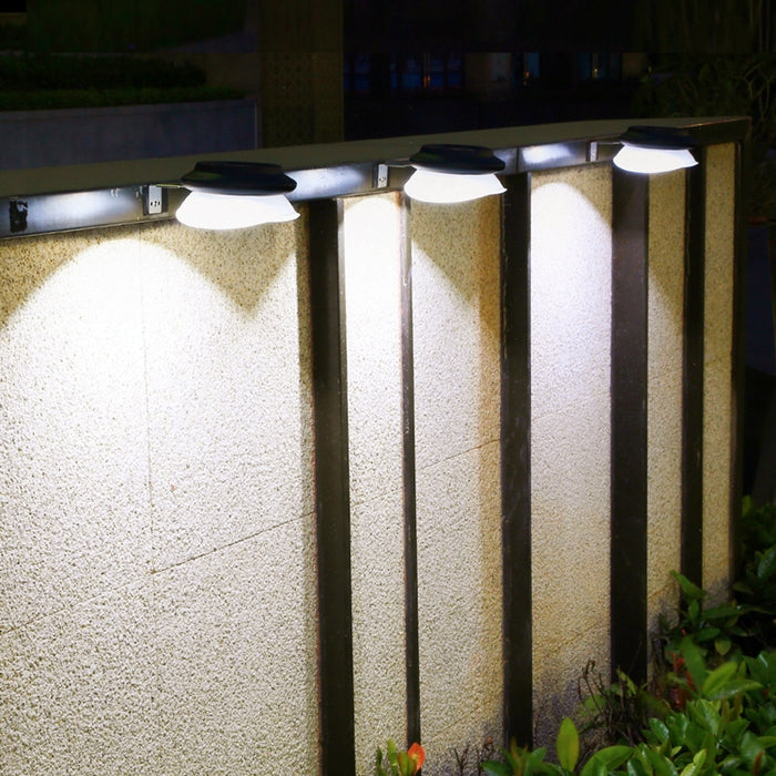 Punch-free Solar Garden Lamp - Flying Saucer Outdoor Wall Decoration