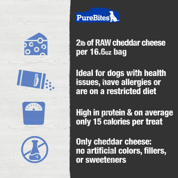 PureBites Freeze Dried Cheddar Cheese Dog Treats