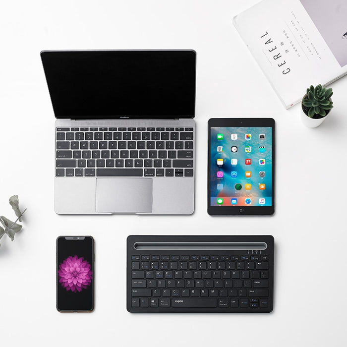 Rapoo XK100 Wireless Keyboard - 78 Keys Bluetooth Office Business Keyboard