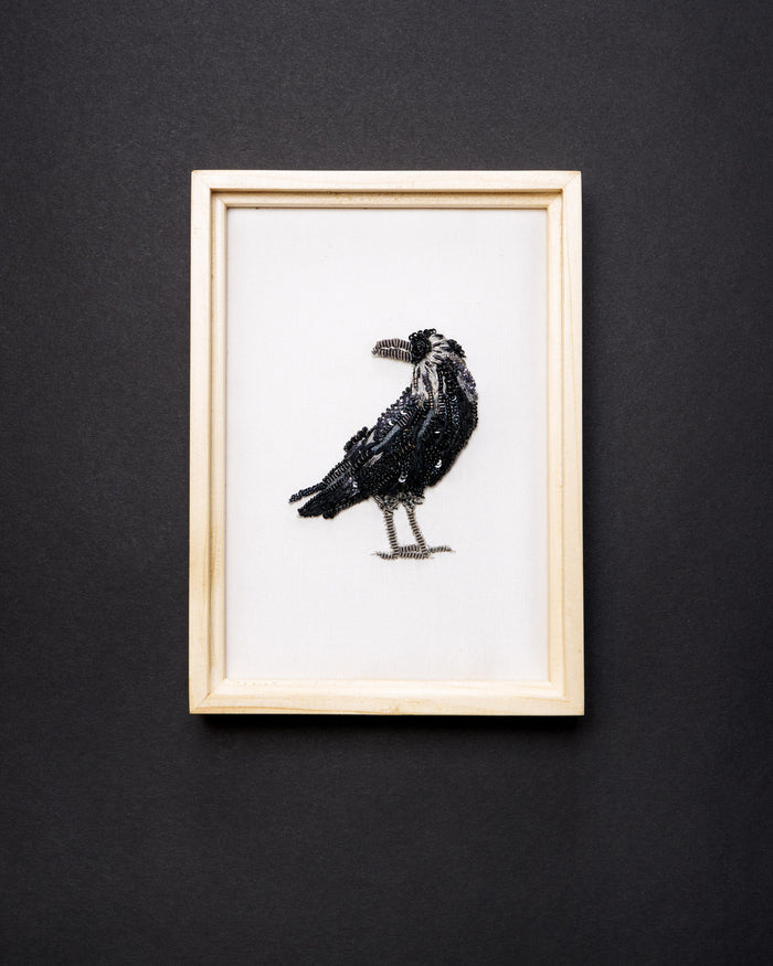 Raven Beaded Framed Art - Trovelore