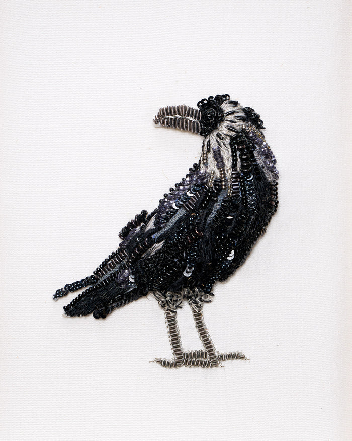 Raven Beaded Framed Art - Trovelore
