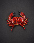 Red Rock Crab Brooch Pin - Trovelore