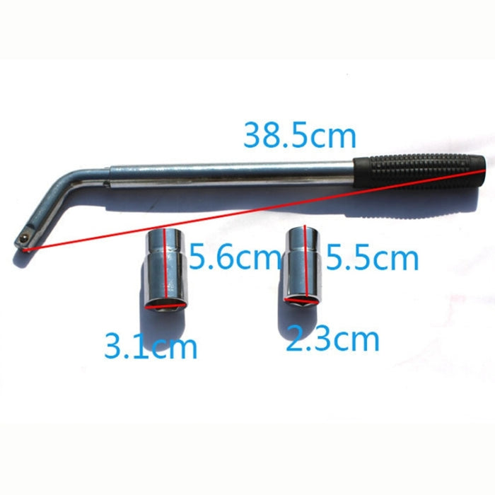 Retractable Tire Wrench for Effortless Tire Changes - Sizes 17, 19, 21, 23