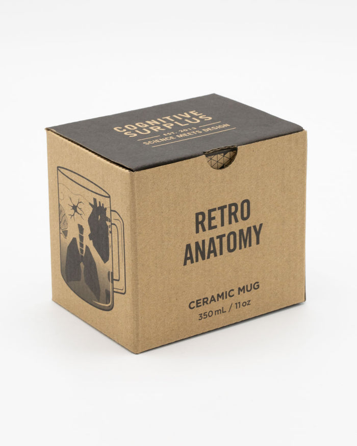 Cognitive Surplus Retro Anatomy 11 oz Ceramic Mug.