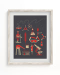 Retro Chemistry Museum Print