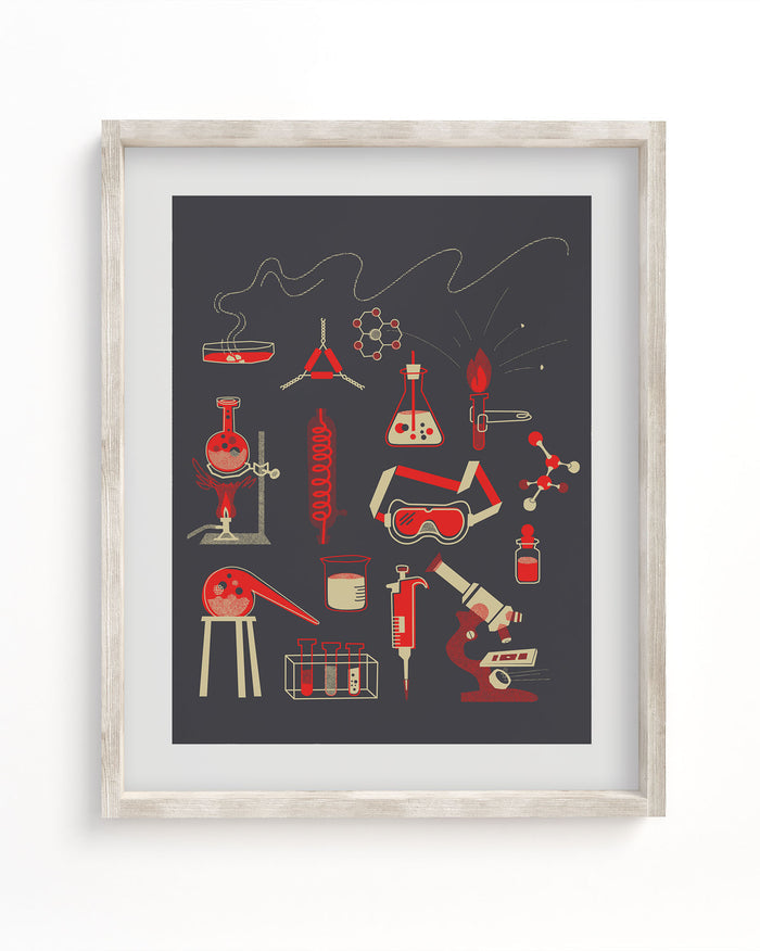 Retro Chemistry Museum Print