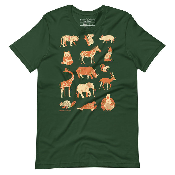 Retro Mammals Graphic Tee