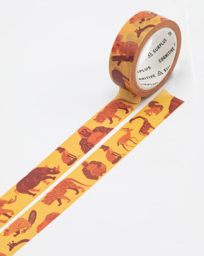 Retro Mammals Washi Tape Cognitive Surplus