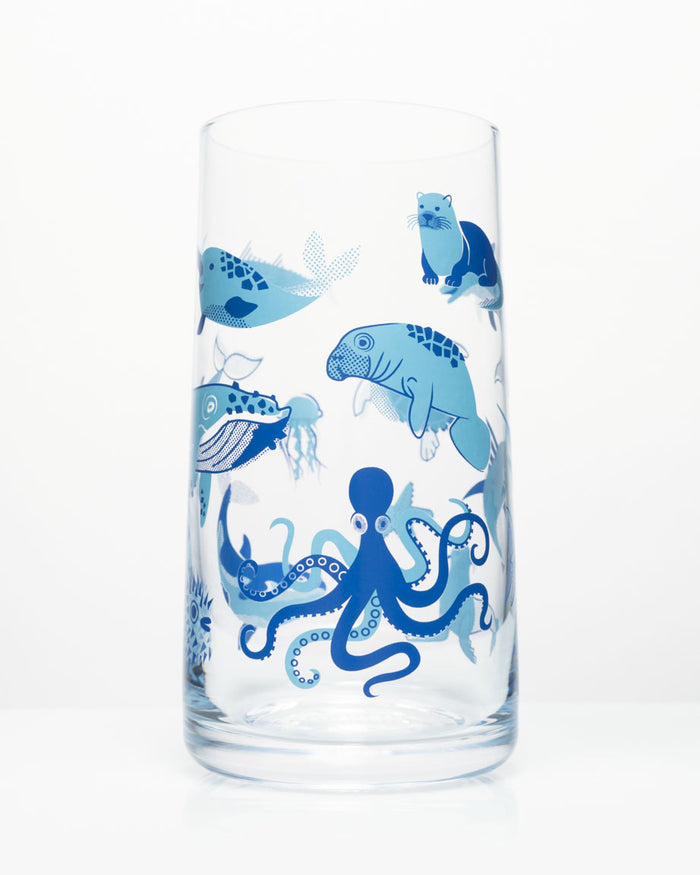 An Retro Marine Life Drinking Glass, Retro Marine Life Drinking Glass, Retro Marine Life Drinking Glass, Retro Marine Life Drinking Glass, Retro Marine Life Drinking Glass.