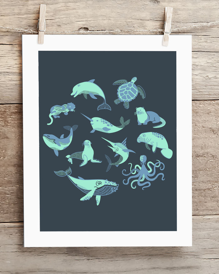 Retro Marine Life Museum Print, Retro Marine Life Museum Print, Retro Marine Life Museum Print, Retro Marine Life Museum Print, Retro Marine Life Museum Print.