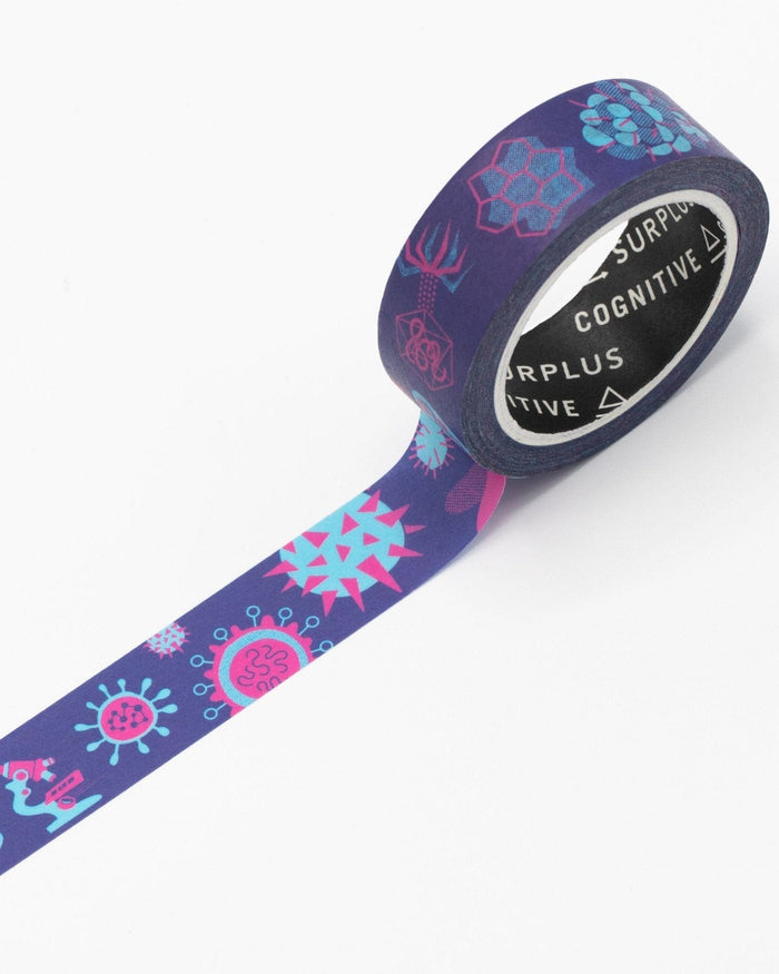 Retro Microbiology Washi Tape Cognitive Surplus