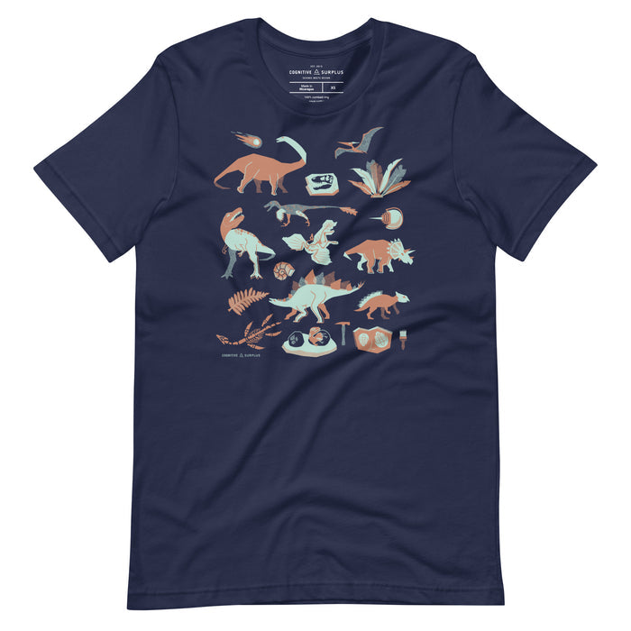 Retro Paleontology Graphic Tee