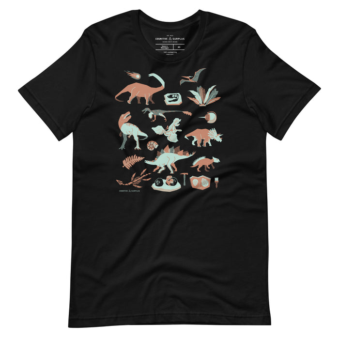 Retro Paleontology Graphic Tee
