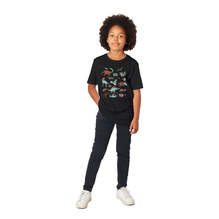 Retro Paleontology Youth Graphic Tee