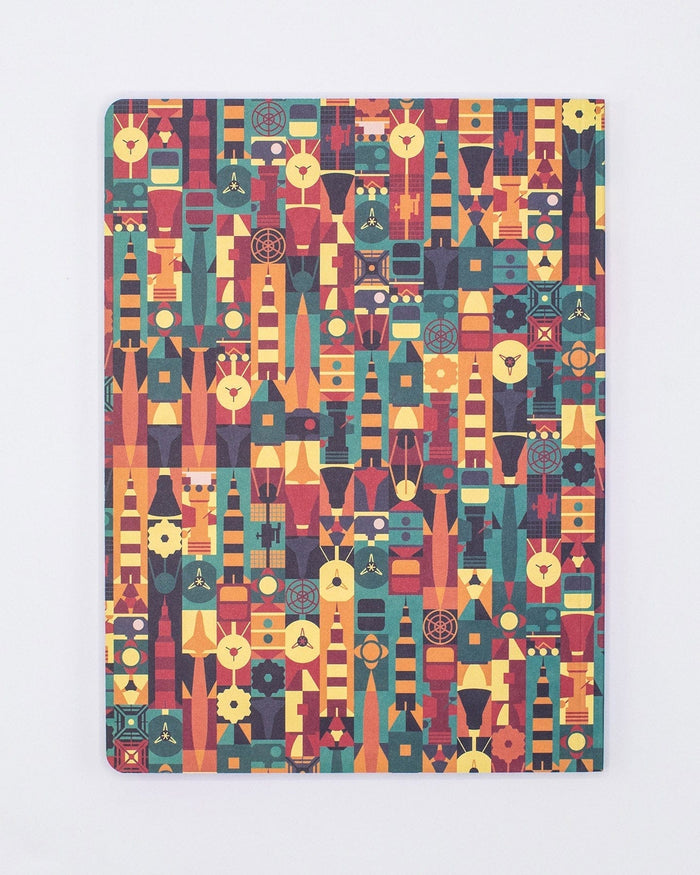 Retro Rockets Softcover - Lined Cognitive Surplus