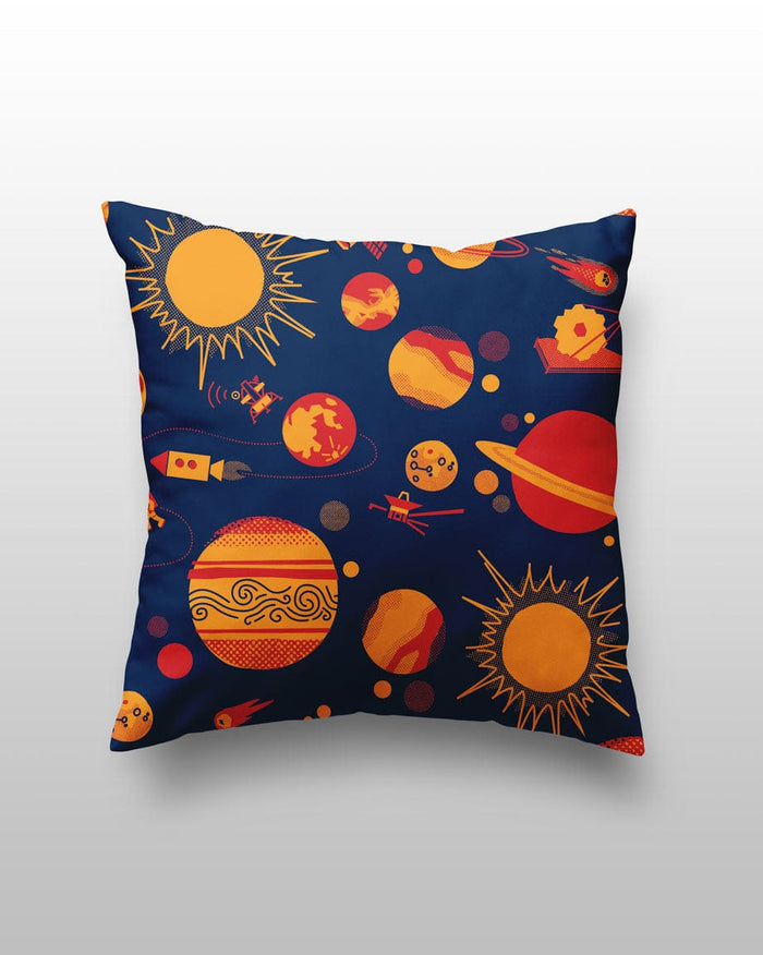 Retro Space Pillow Cover Cognitive Surplus