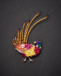 Ring Necked Pheasant Brooch Pin - Trovelore