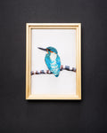 River Kingfisher Beaded Framed Art - Trovelore