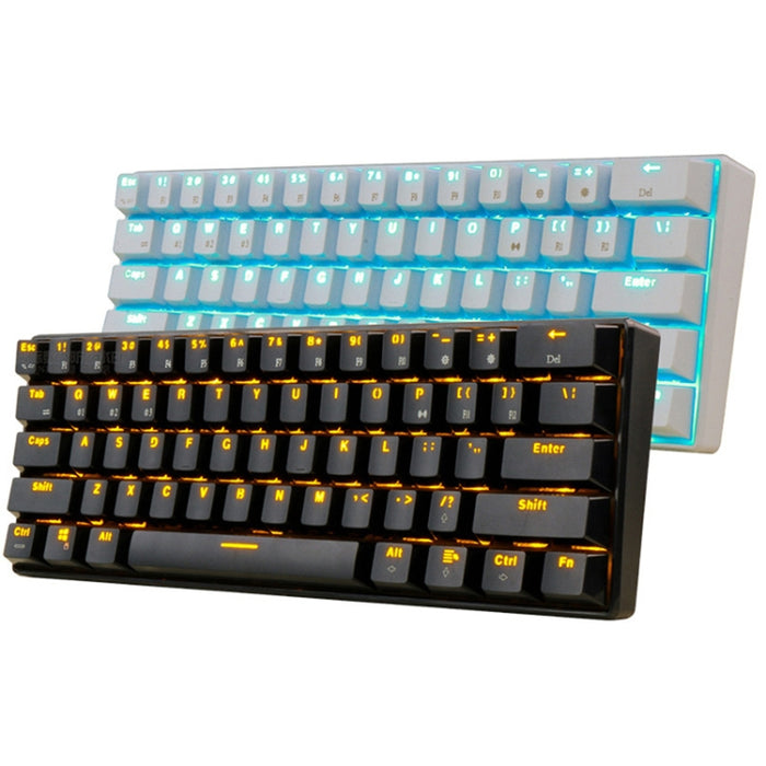 RK61 Bluetooth Mechanical Keyboard - 61 Keys Dual Modes for Tablet and Mobile Gaming