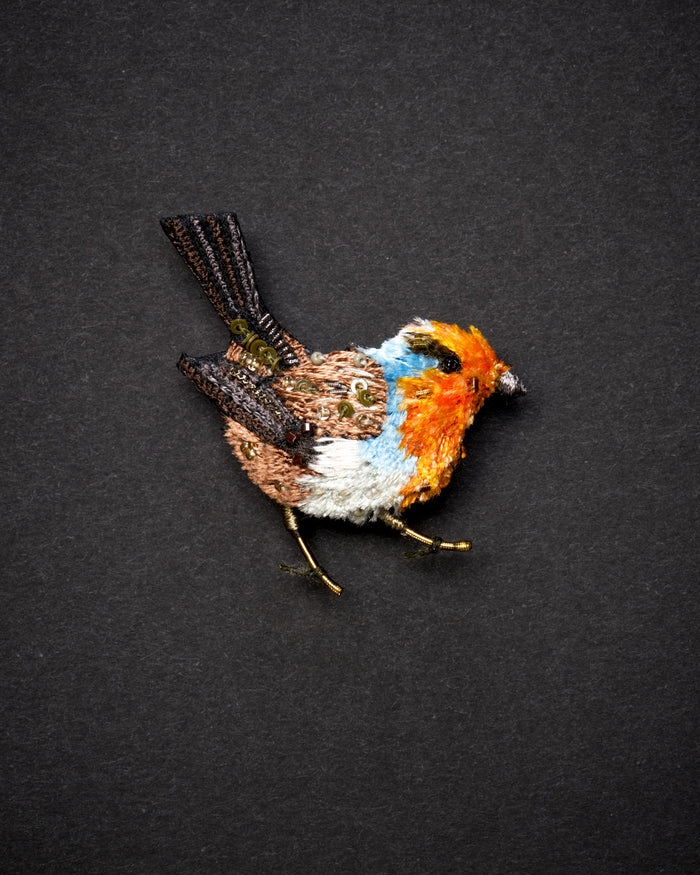 Robin Redbreast Brooch Pin - Trovelore