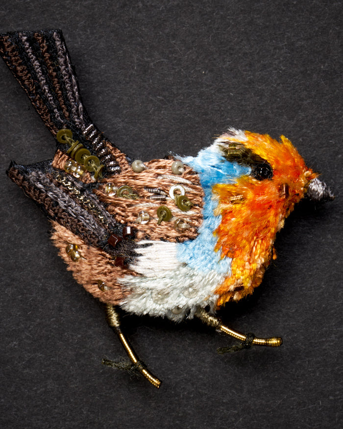 Robin Redbreast Brooch Pin - Trovelore
