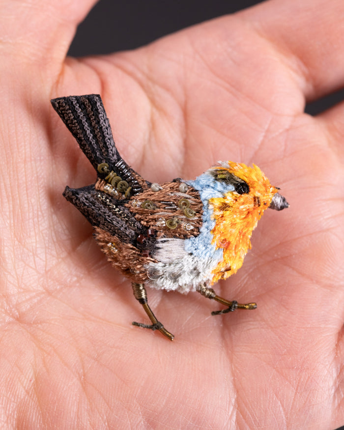 Robin Redbreast Brooch Pin - Trovelore