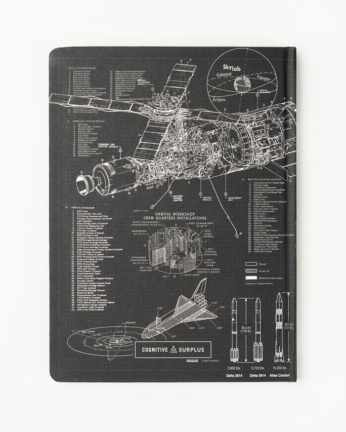 Rocketry Hardcover Notebook - Dot Grid