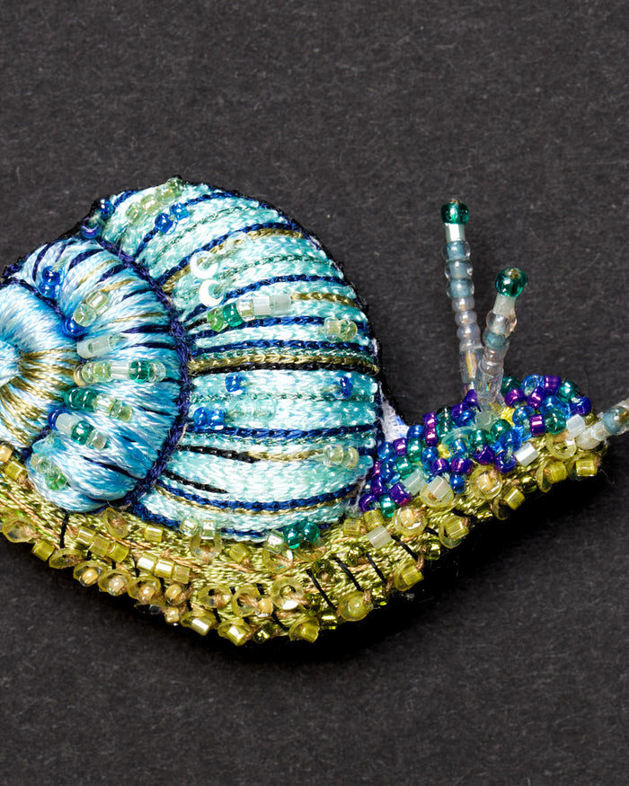 Roman Snail Brooch Pin - Trovelore