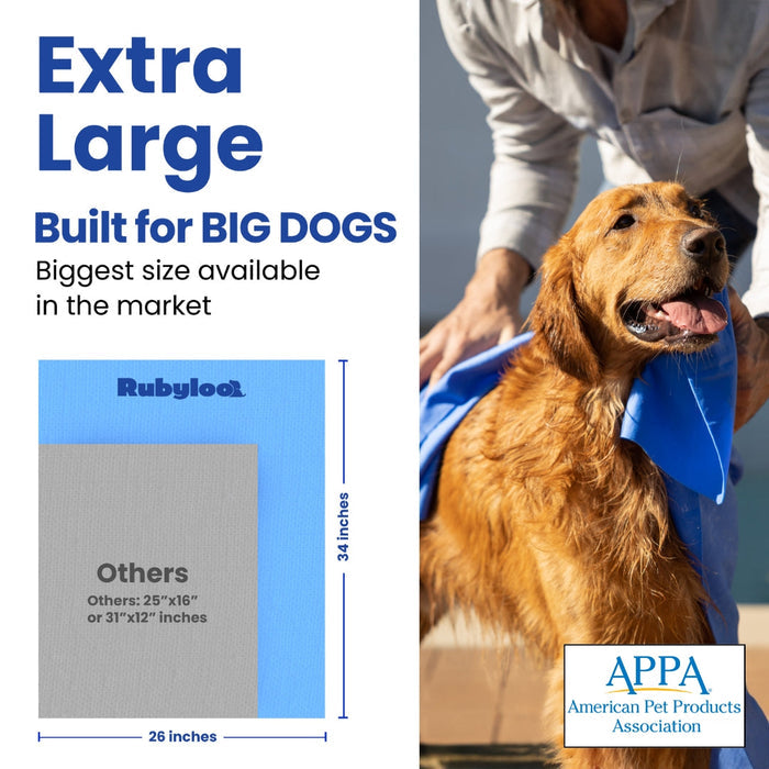Rubyloo dog drying shammy towel — product view 3