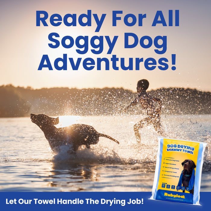 Rubyloo dog drying shammy towel — product view 8