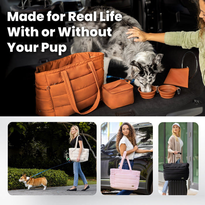 Rubyloo Puffer Dog Travel Tote