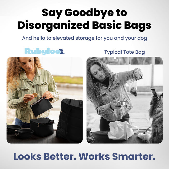 Rubyloo Puffer Dog Travel Tote