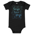 Science Never Sleeps Baby Bodysuit