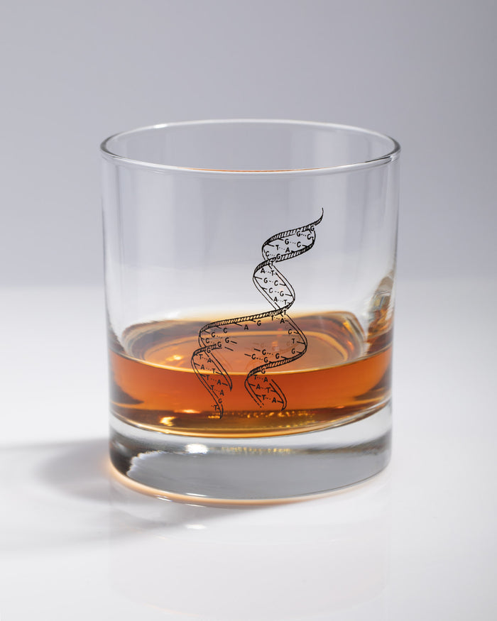 Seconds: Twisting Helix DNA Whiskey Glass