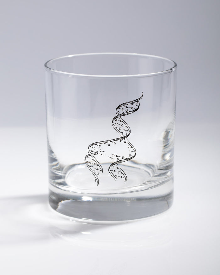 Seconds: Twisting Helix DNA Whiskey Glass