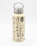 A Skeleton 32 oz Steel Bottle with Cognitive Surplus on it.