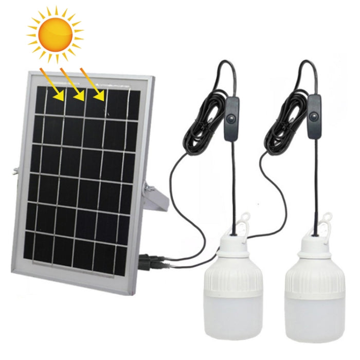 SNF-0092 White Light Solar Lantern Lighting Bulb Outdoor IP44 Waterproof LED for Two Lighting