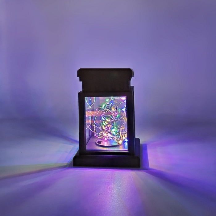 Solar LED String Light Starry Wind Lantern Festival Decoration Retro Copper Wire
