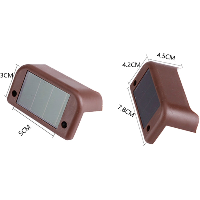 Solar Railing Light - Waterproof LED Step Light for Garden Decoration and Landscape Use