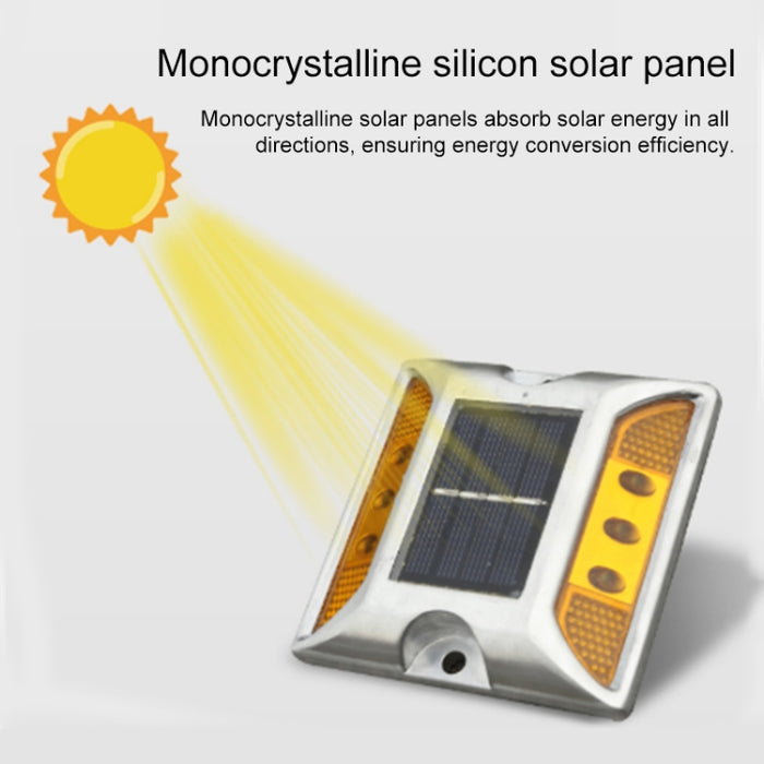 Solar Road Stud Light - Square Car Guidance and Road Deceleration Lighting