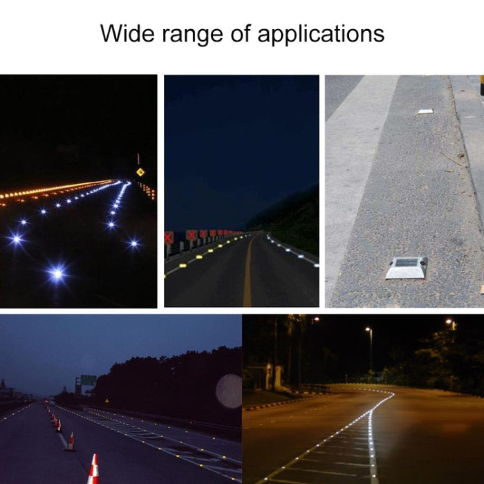 Solar Road Stud Light - Square Car Guidance & Deceleration Light