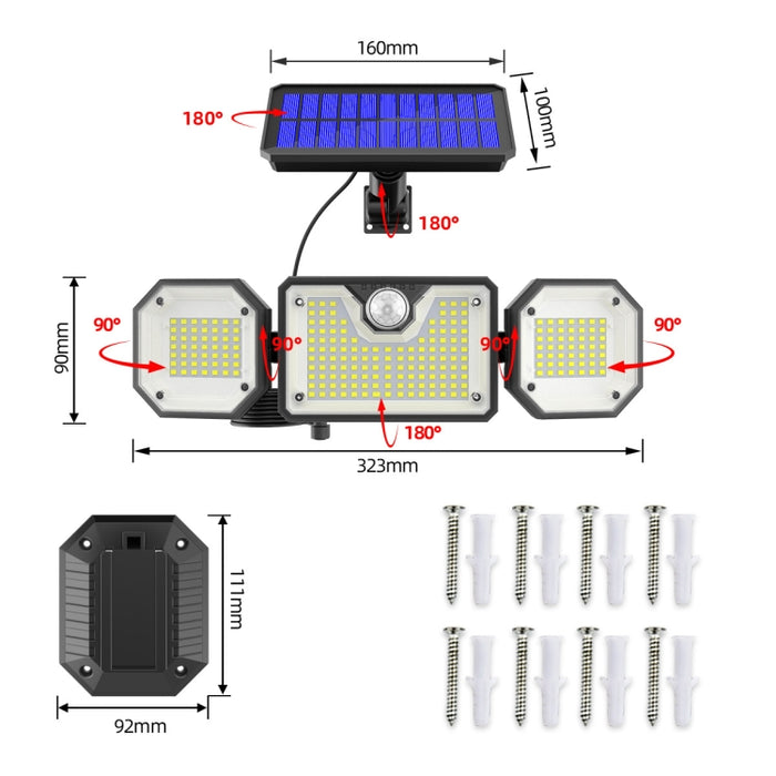Solar Sensor Garden Light - Waterproof LED Outdoor Human Body Detection Garden Light