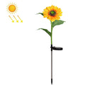 Solar Sunflower Garden Light - LED Decoration Light for Lawn and Landscape, Single Head and Three Heads