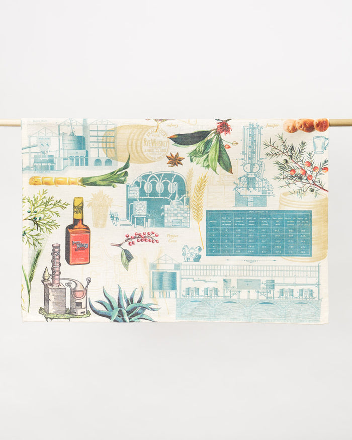 Spirits and Distilling Tea Towel