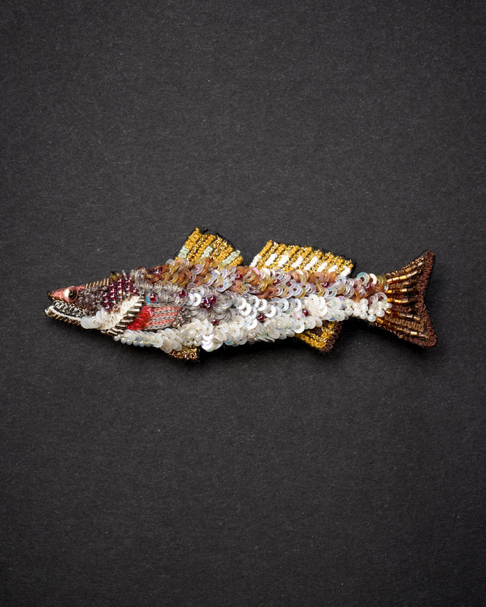 Spotted Seatrout Brooch Pin - Trovelore