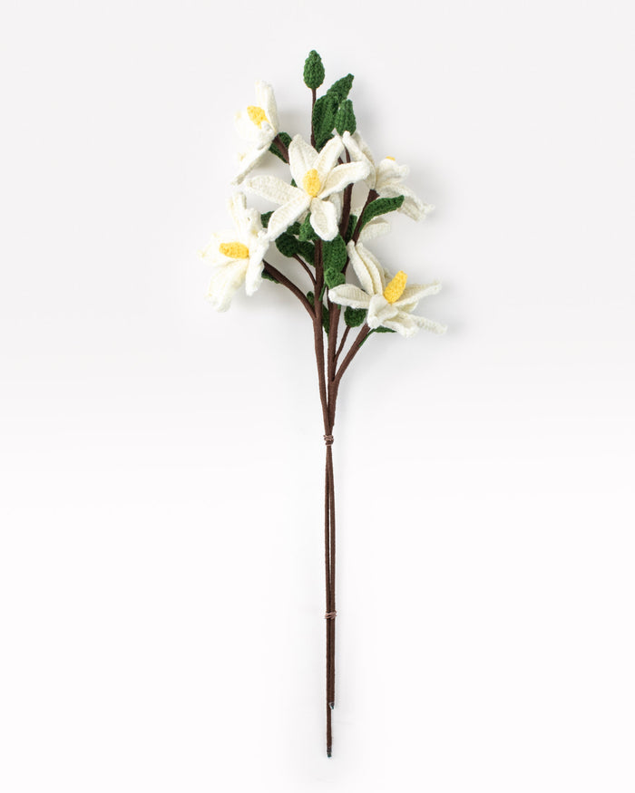 Spring Magnolias Crochet Flower Handmade Bouquet