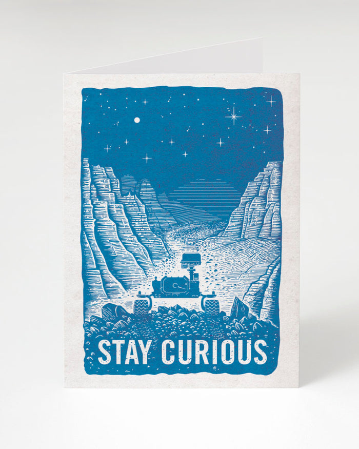 Cognitive Surplus Stay Curious Greeting Card.
